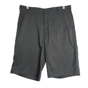 Nike Golf Shorts Mens 30 Black Tour Performance Dri Fit Flat Front‎ Pockets
